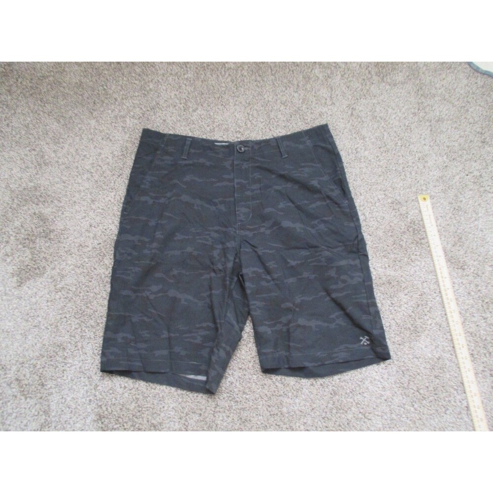 Dixxon Shorts Mens 36 Live Fast Camo Hybrid Boardshorts Stretch Camouflage